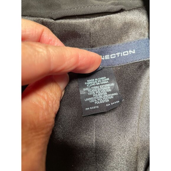 French Connection Black Sequin Blazer Jacket Womens Size 4 Y2K Whimsygoth - Picture 8 of 11